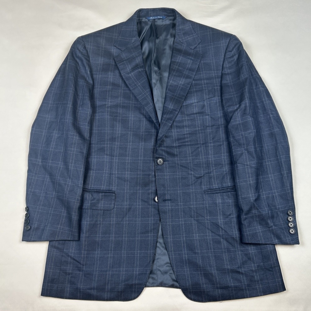 Canali Rubensteins New Orleans Tessuto Silk Wool Blazer Men's US 40 Italy Made